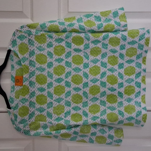 Ruby Rd. Textured Geometric Patterned Jersey Top - Picture 8 of 10